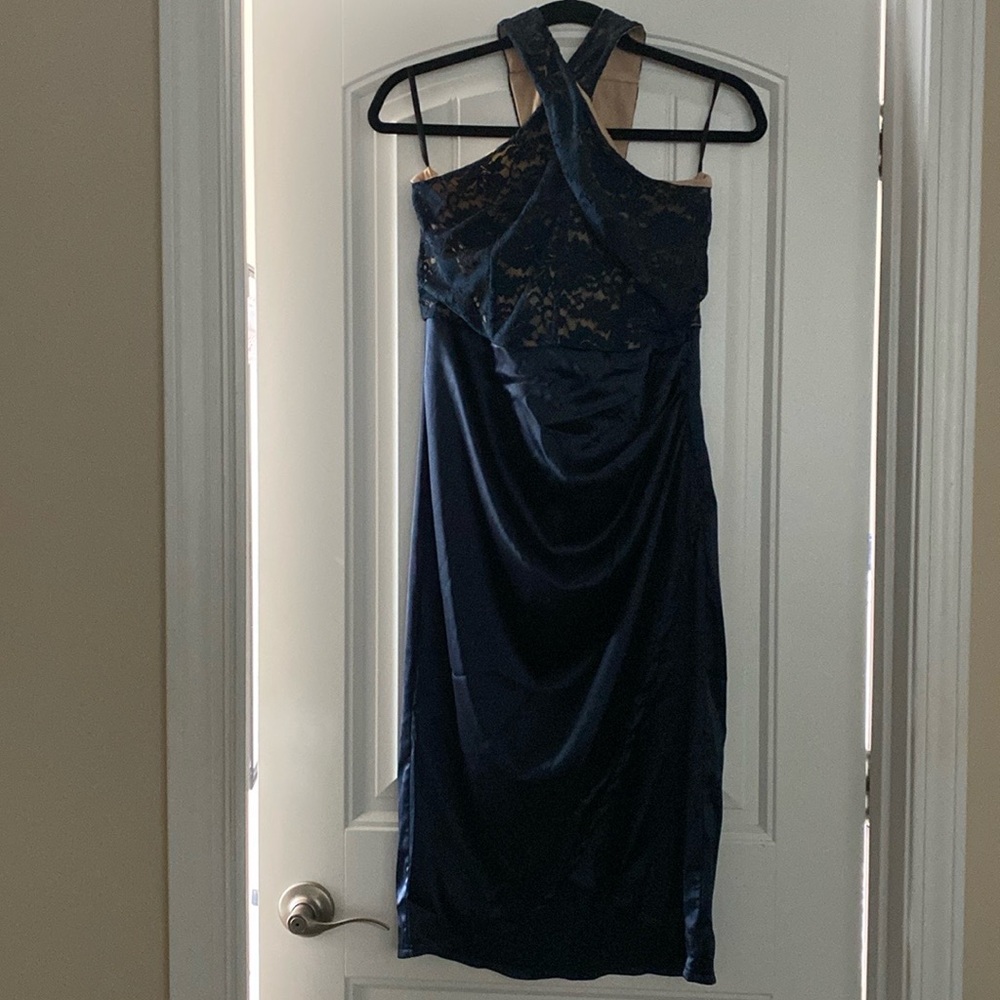 Women’s halter cocktail dress